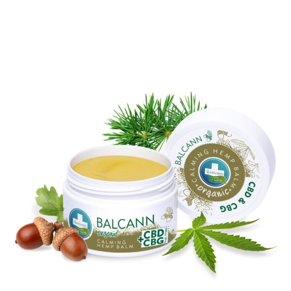 BALCANN CBD & CBG – Bálsamo orgánico regenerador de Cannabis para pieles secas y sensibles