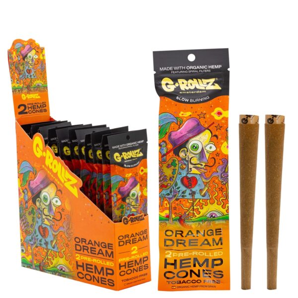 BLUNTS CONES G-ROLLZ HEMP ORANGE 2 UN