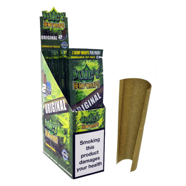 BLUNTS JUICY HEMP WRAPS ORIGINAL NATURAL 2 UN