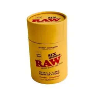 Rellenadora de conos Raw Six Shooter 1 ¼