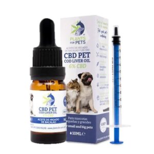 Aceite CBD para mascostas de  Plant of Remedy Pet Higado de Bacalao 6 % - 10 ml